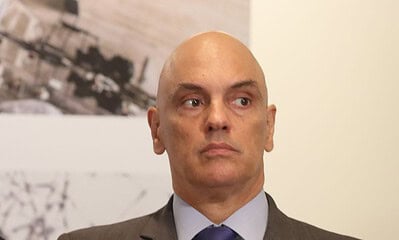 vac_abr3008234123 Brasília, (DF) – 30-08-2023 - Ministro Alexandre de Moraes, durante solenidade de lançamento do livro e documentário sobre os atos antidemocráticos ocorridos em 8 de janeiro de 2023. Foto Valter Campanato/EBC.