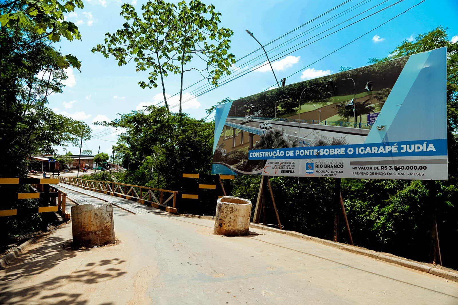 Prefeitura de Rio Branco lança ordem de serviço para construção da ponte do Judia