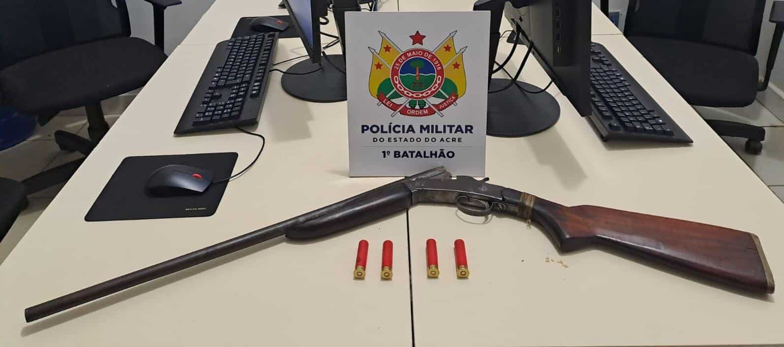 Polícia Militar prende indivíduo no Papouco e apreendem arma