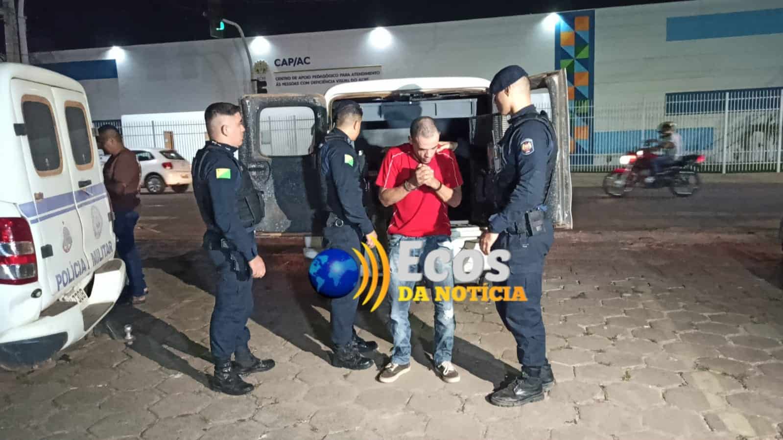 Criminosos são presos após roubar e agredir motorista de app em Rio Branco