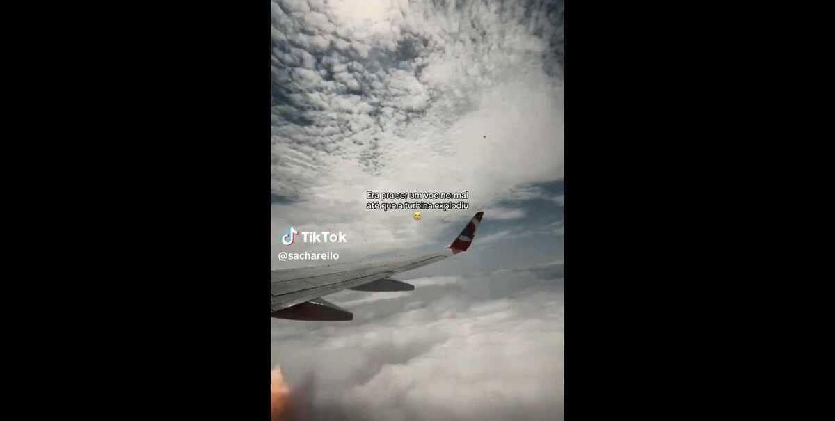 Vídeo: motor de avião explode e assusta passageiros durante voo para São Paulo