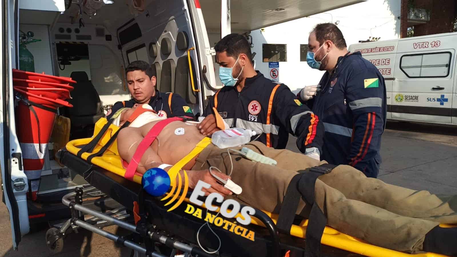 Trabalhador cai do telhado e vai parar no Pronto Socorro de Rio Branco