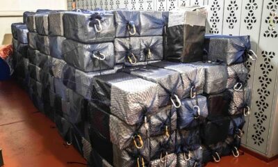 apreensao_de_droga_na_costa_africana 05/10/2023, Polícia Federal (PF) deflagrou a Operação Dontraz para combater uma organização criminosa especializada no tráfico internacional de drogas. Foto: Polícia Federal/Divulgação