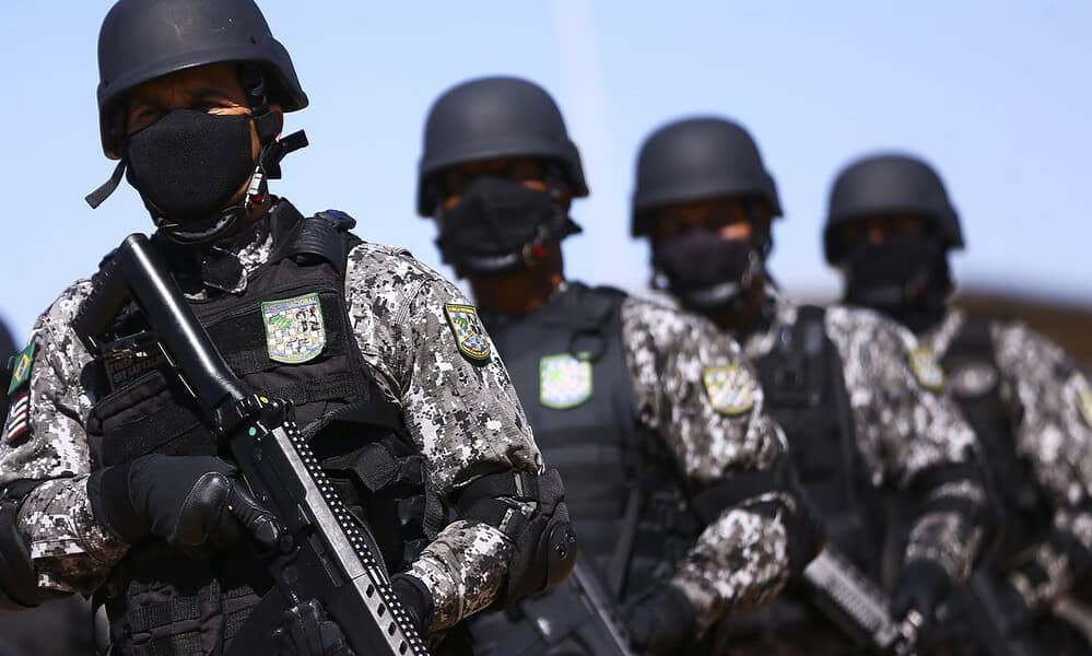 Cerimônia de  entrega de itens de segurança para 23 estados e o Distrito Federal. Os bens, que fazem parte do acervo da Força Nacional de Segurança Pública.