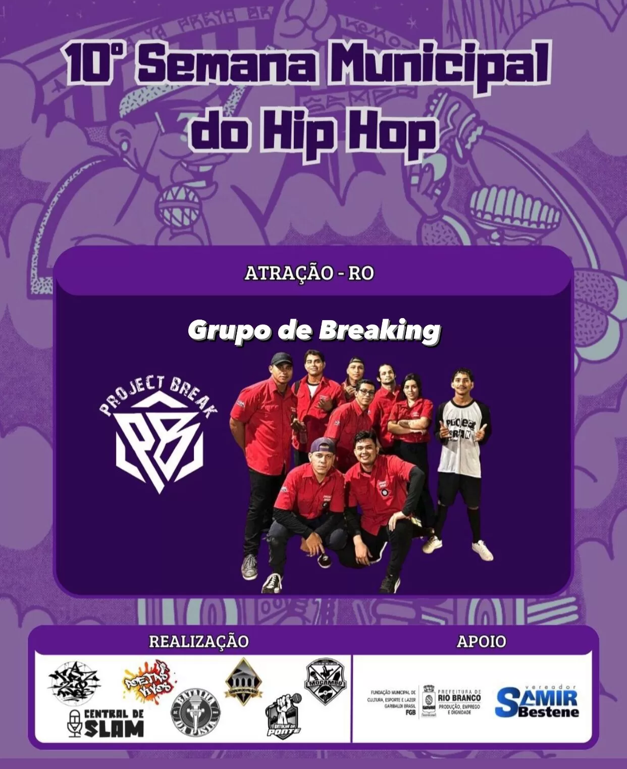 10ª Semana de Hip Hop Rio Branco acontece neste final de semana na Praça da Capoeira