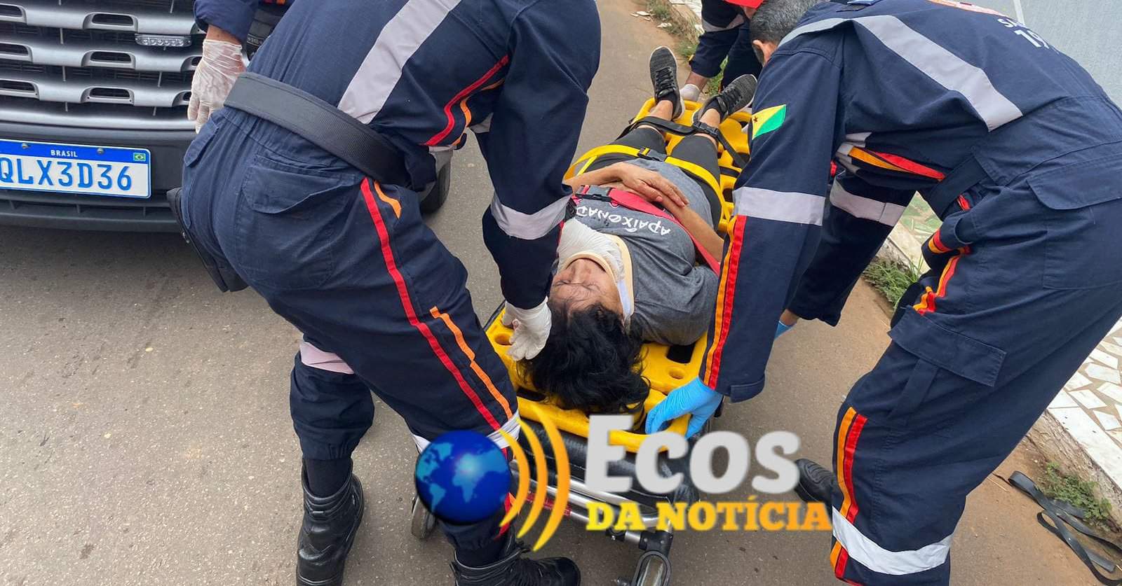 Colisão entre moto e bicicleta deixa duas pessoas feridas na capital acreana