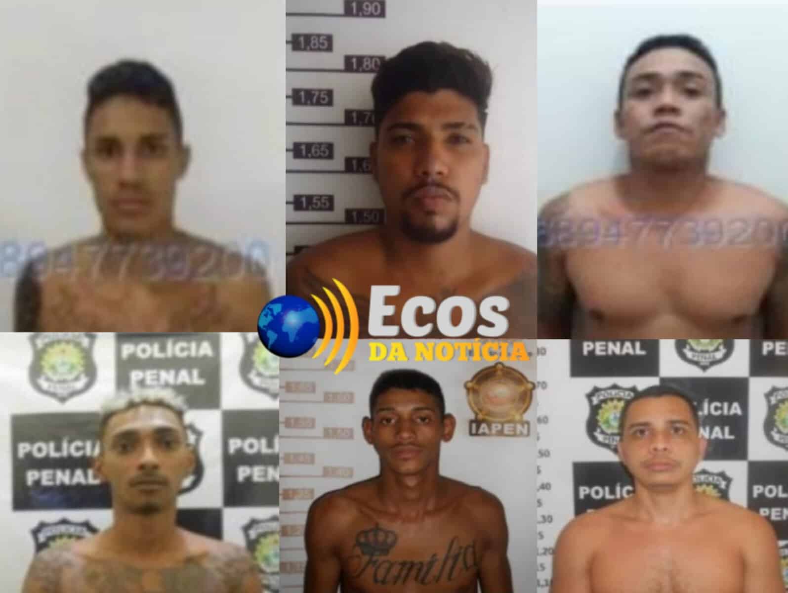 Oito detentos fazem buraco em parede e fogem de Penitenciária no Acre