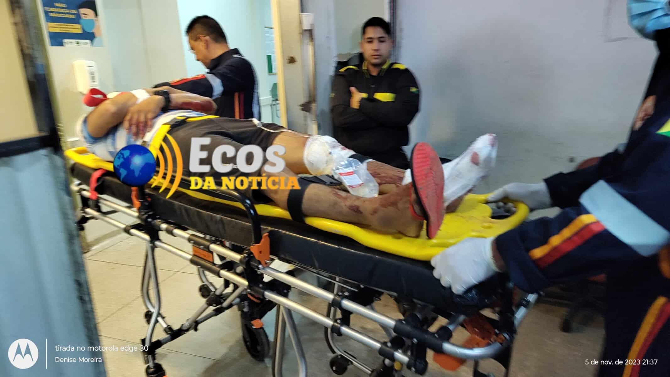 Casal fica feridos após queda de motocicleta no Ramal do Benfica, 2° Distrito de Rio Branco