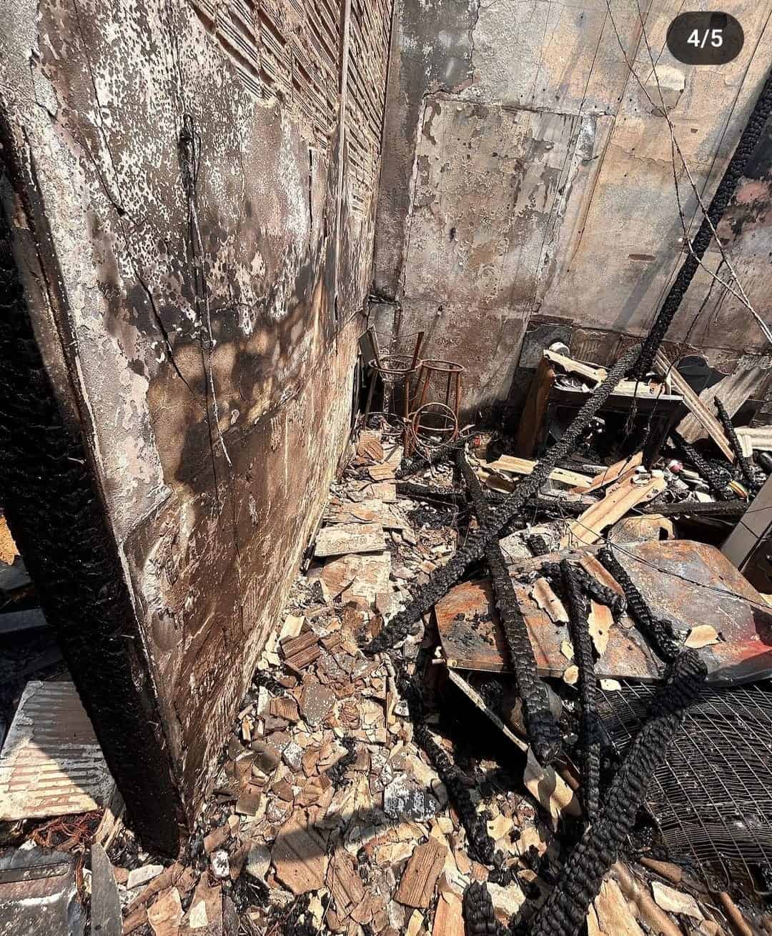 Mulher fica só com roupa do corpo após incêndio e pede ajuda para recomeçar