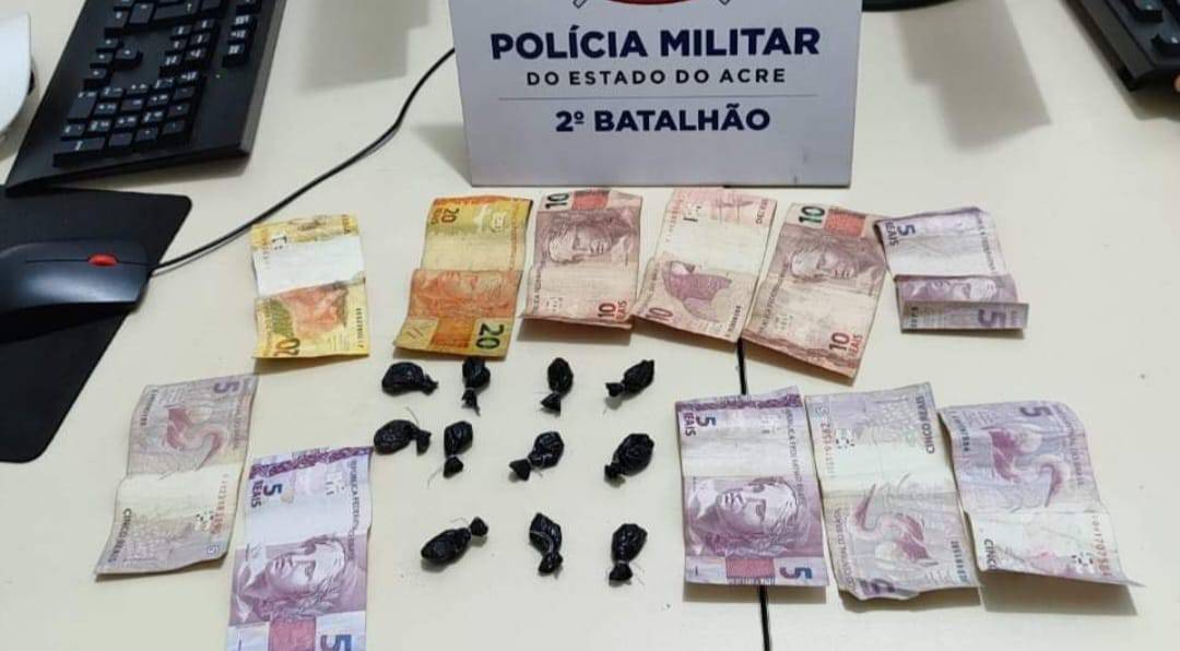 Polícia Militar prende homem por tráfico de drogas no Taquarí