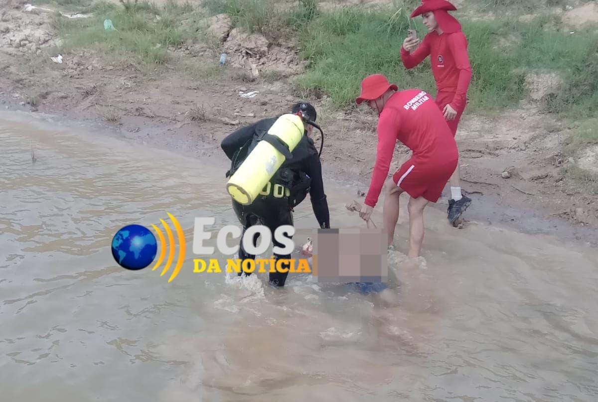 Bombeiros resgatam corpo de homem desaparecido nas águas do Rio Iaco