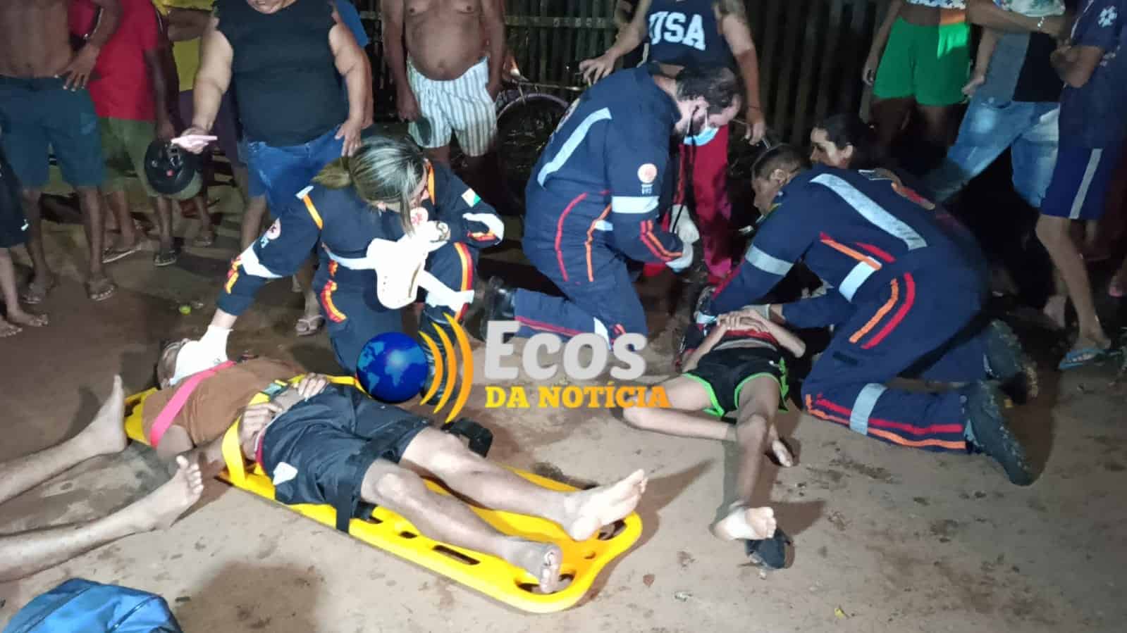Colisão entre duas motocicletas deixa três pessoas feridas na Baixada da Sobral ,em Rio Branco