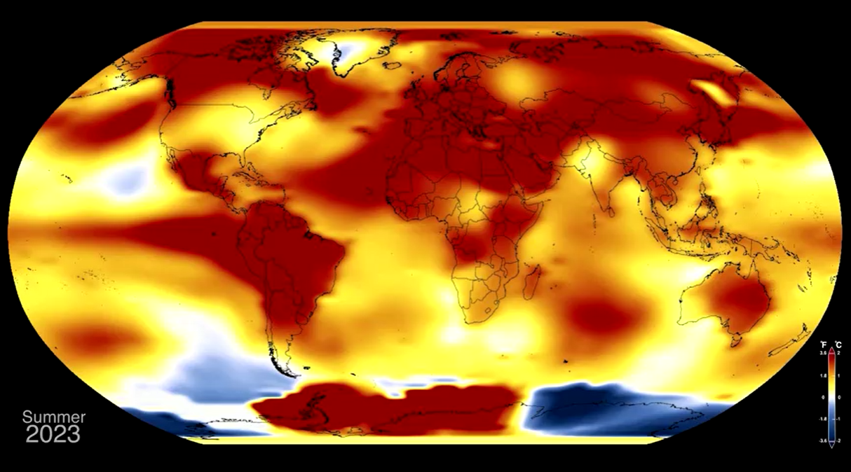 Vídeo da Nasa mostra aquecimento da Terra e derretimento dos polos ao longo dos anos