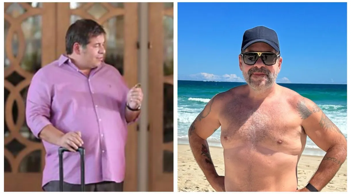 Humorista Leandro Hassum compara antes e depois de cirurgia bariátrica: “Vida nova”