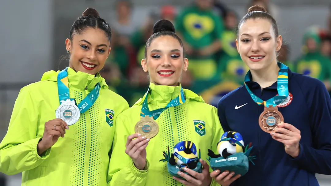 Pan-Americanos 2023: Brasil fatura dois ouros e duas pratas na ginástica rítmica