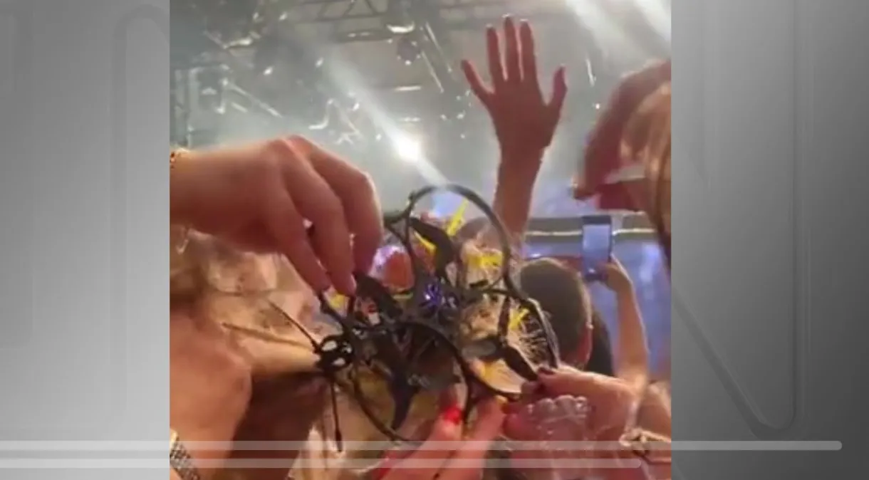 Drone de Alok prende em cabelo de mulher durante show em Florianópolis