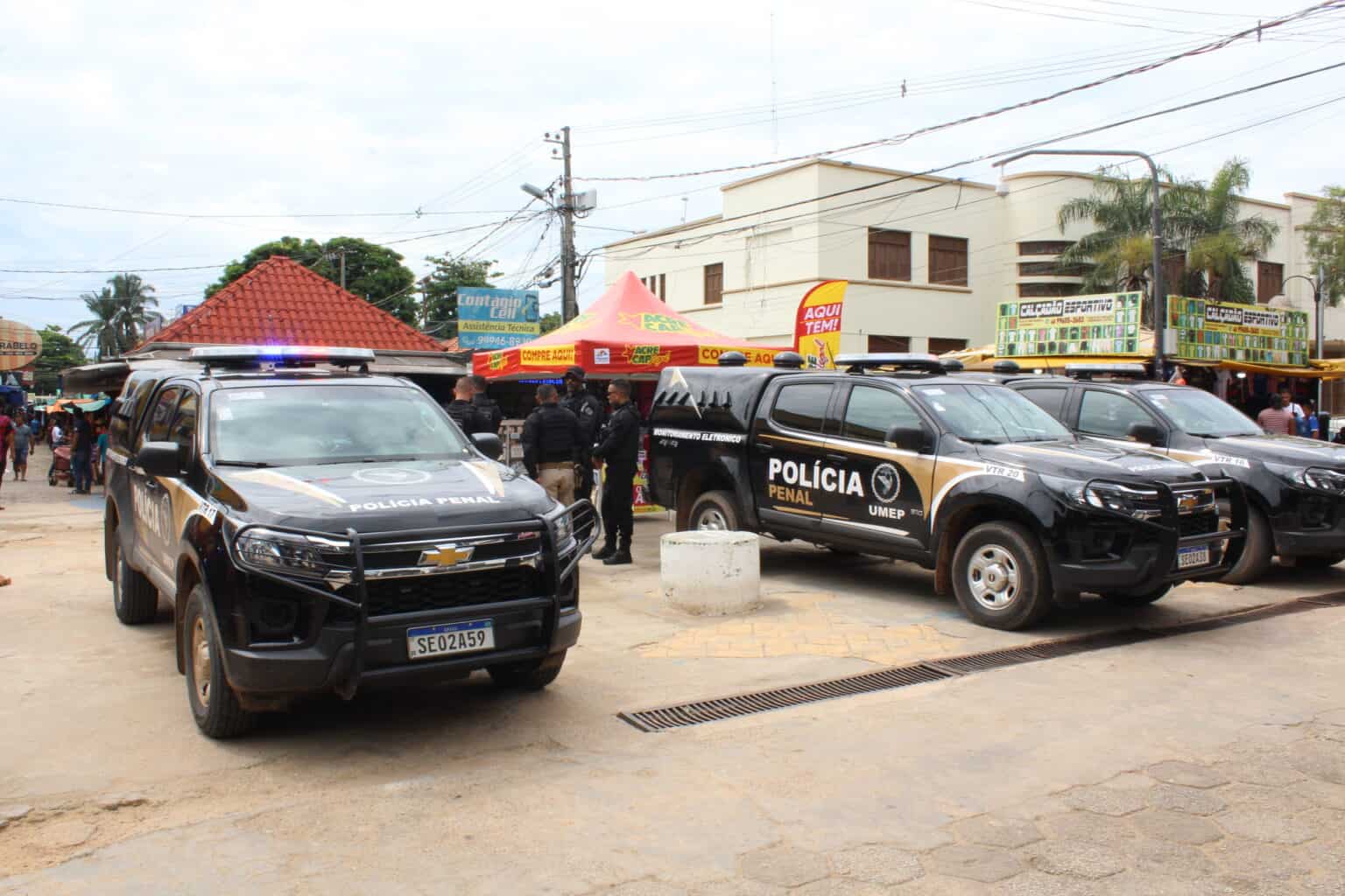 Polícia Penal realiza ação de rastreamento a monitorados no centro da capital acreana