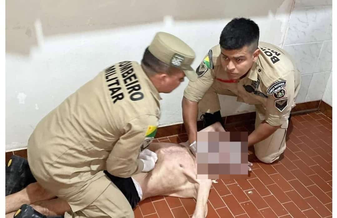 No interior do Acre, Bombeiros salvam idoso que se engasgou em casa de repouso