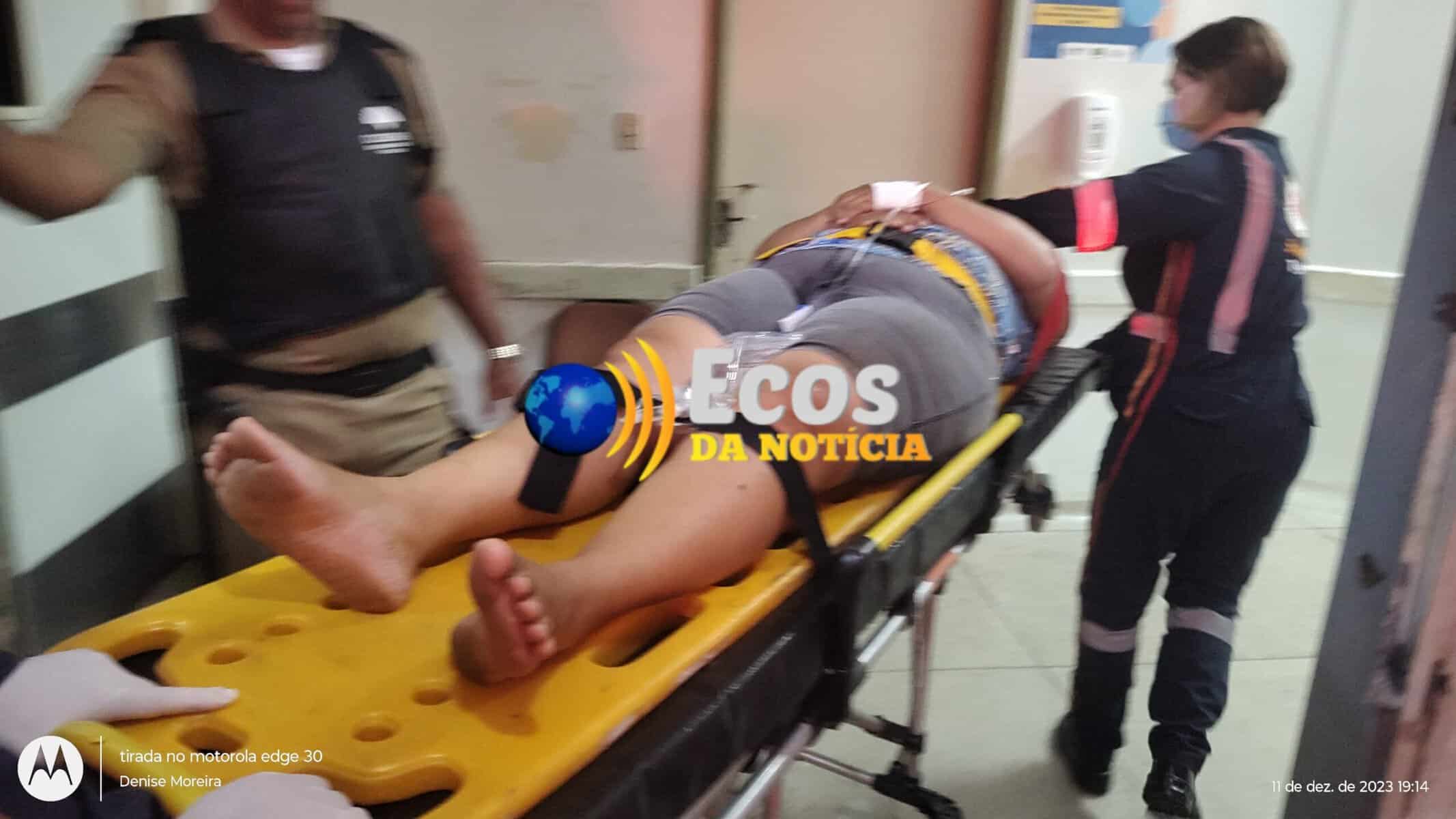 Mulher fica ferida após atropelar cachorro no bairro Apolônio Sales, na capital