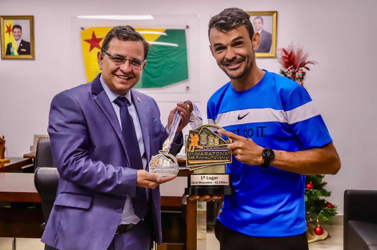 Funcionário da Aleac vence 10ª Maratona de Porto Velho e agradece apoio