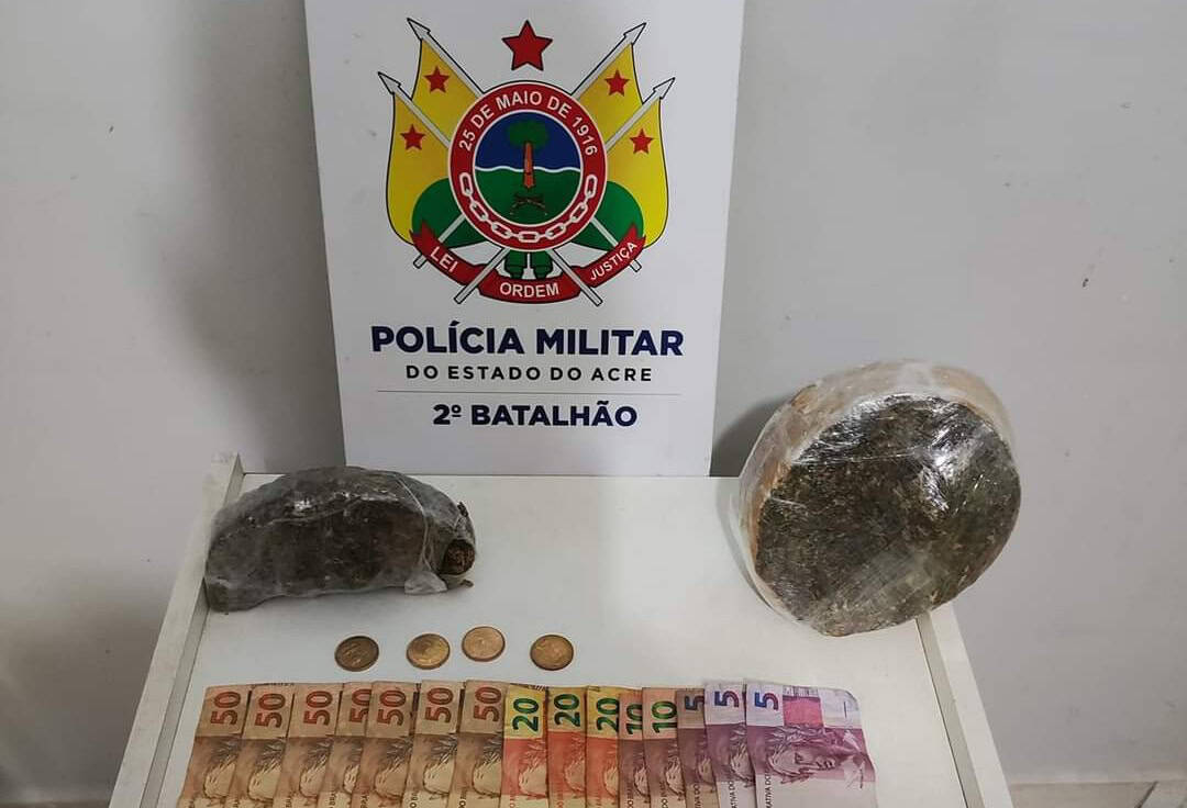 Polícia prende dupla com quase meio quilo de droga no Taquari