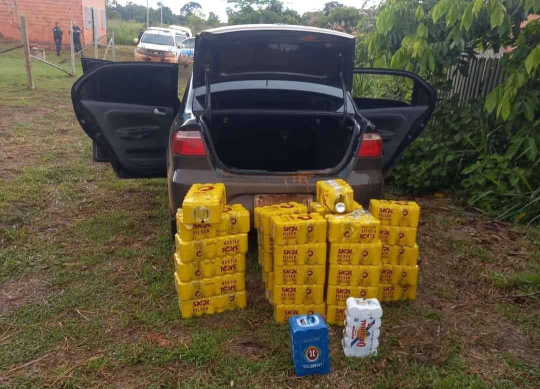 Polícia Militar prende em flagrante autores de roubo a um caminhão de bebidas