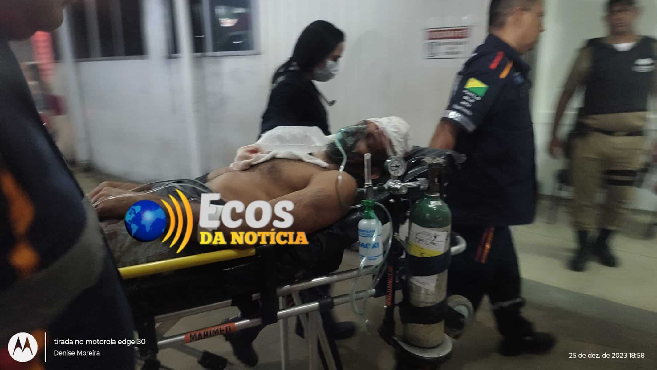 Homem é ferido com golpes de machado na cabeça após tentar defender irmã