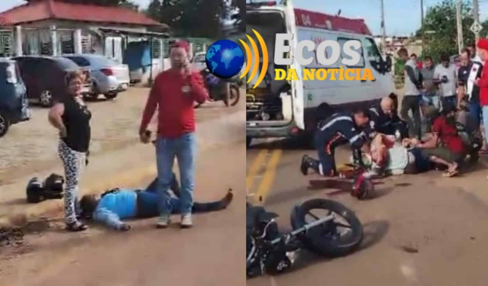 Grave acidente de trânsito deixa dois motociclistas com fraturas e ciclista ferido na Avenida   Sobral
