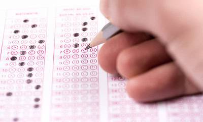 Multiple choice test Multiple choice test high quality and high resolution studio shoot