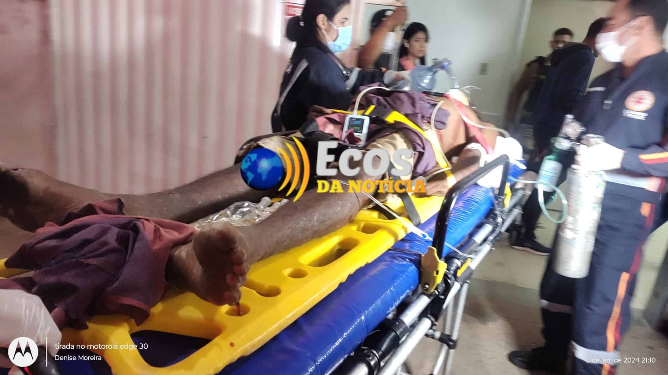 Morador em situação de rua é atropelado e vai parar em estado gravíssimo no Pronto Socorro de Rio Branco