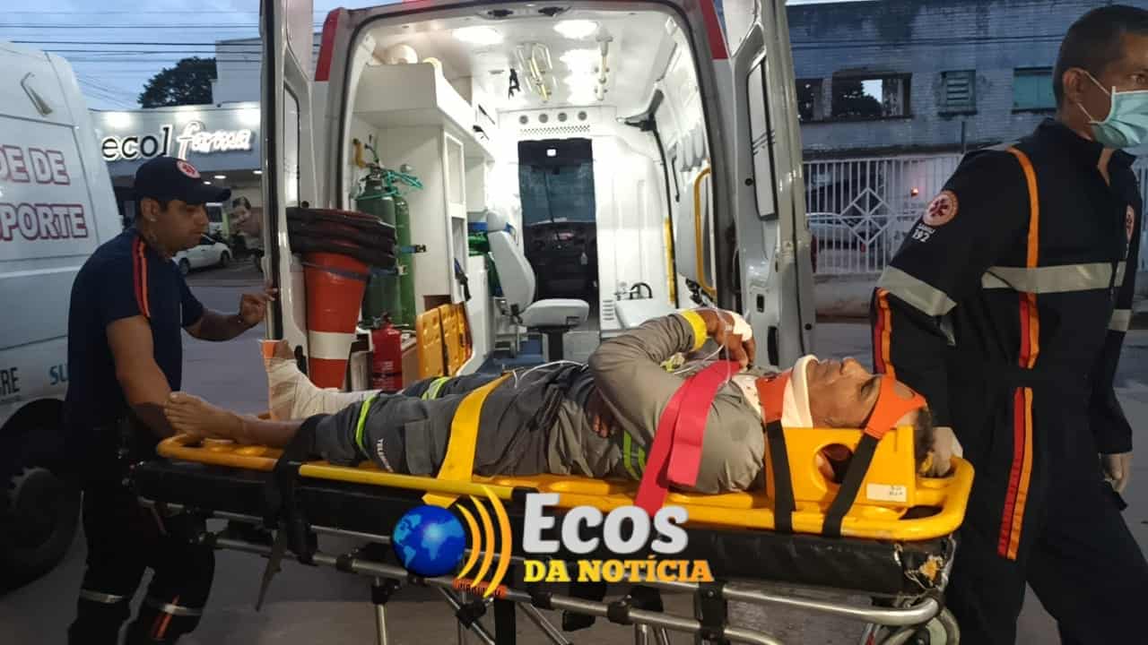 Funcionário é atropelado por caminhonete da própria empresa em que trabalha