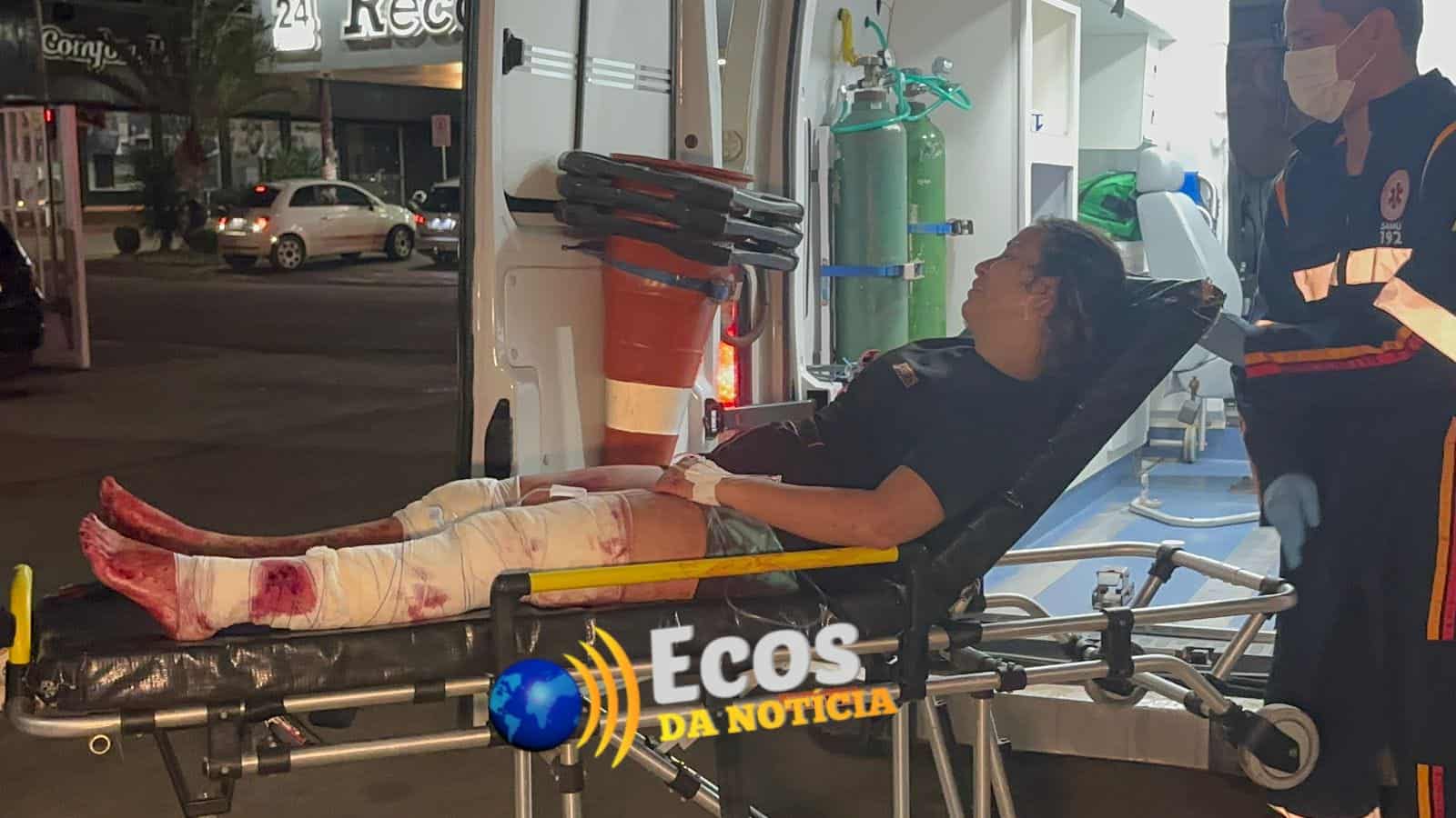 Mulher é ferida com golpes de faca após discussão em frente de residência