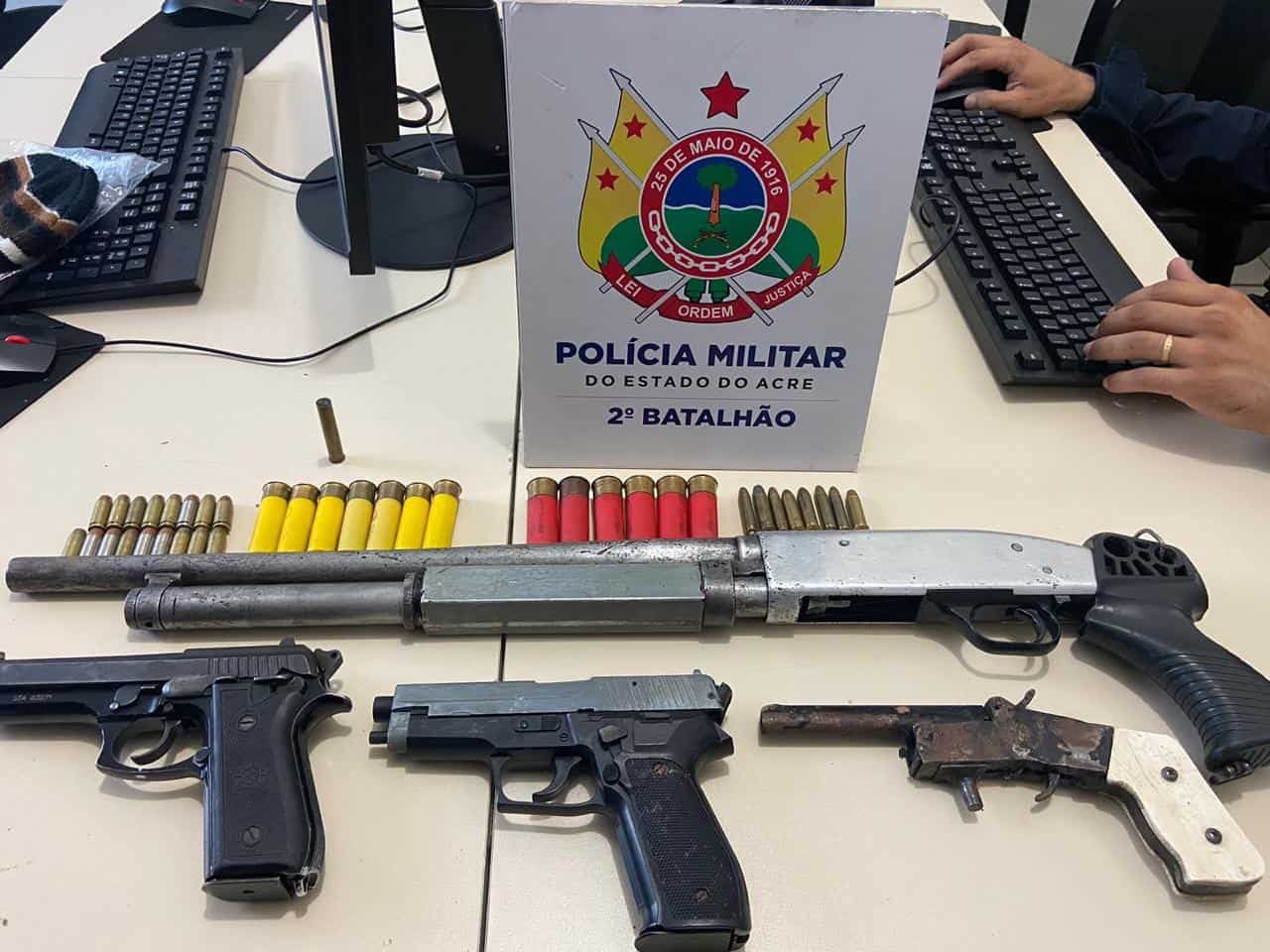 Polícia detém faccionados e apreende armas  no Taquari