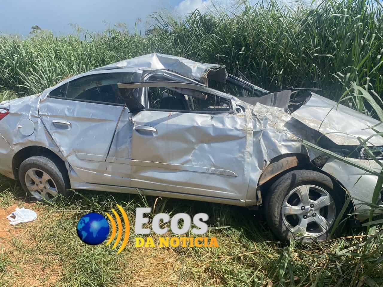 Capotamento deixa uma bebê morta e 3 feridos na BR-317 no interior do Acre