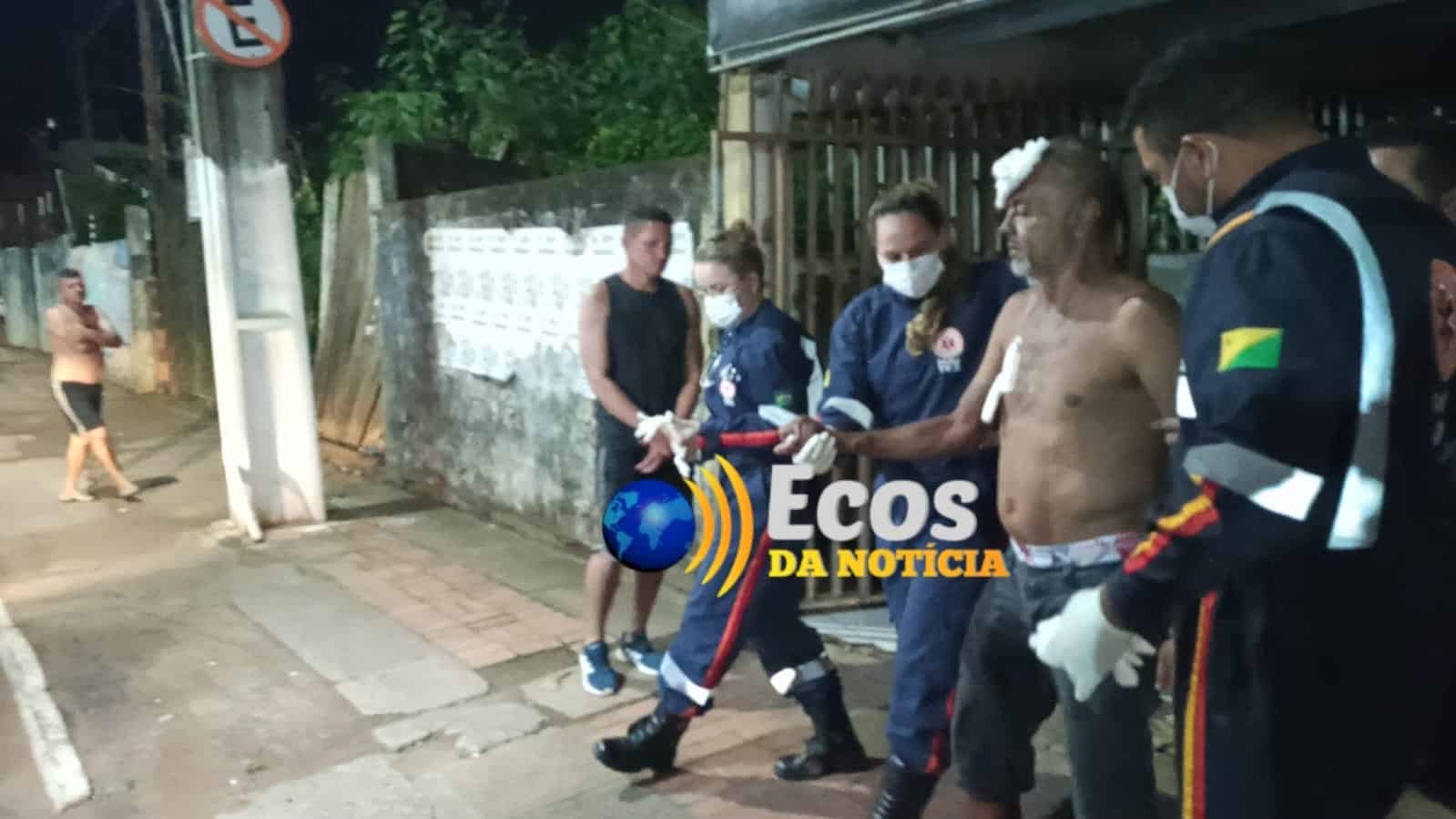 Homem reage a assalto e é ferido a golpes de coronhada  no bairro 6 de Agosto