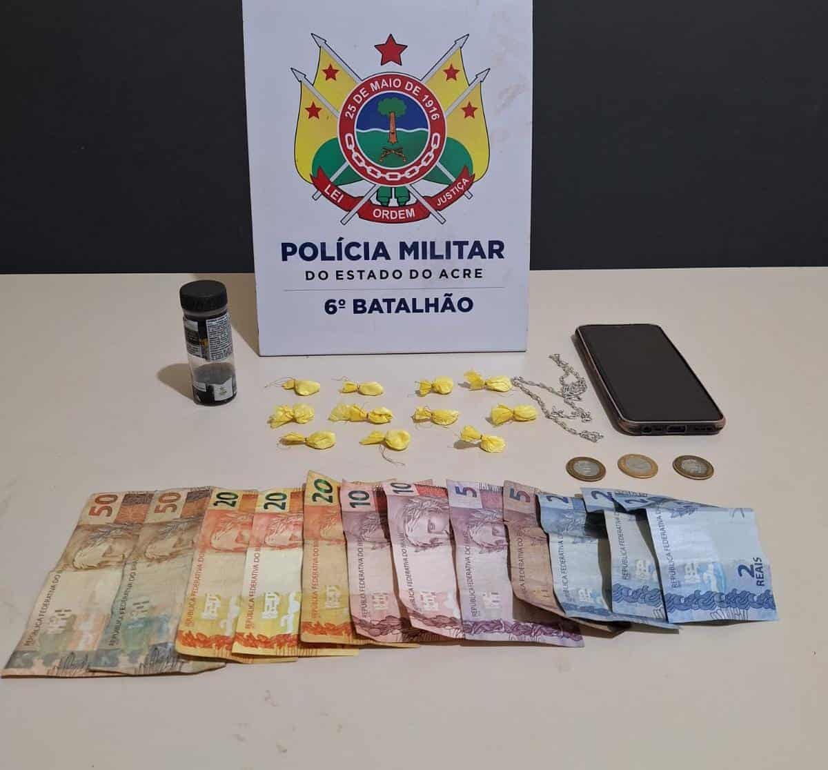 Polícia prende homem por tráfico de drogas em Cruzeiro do Sul