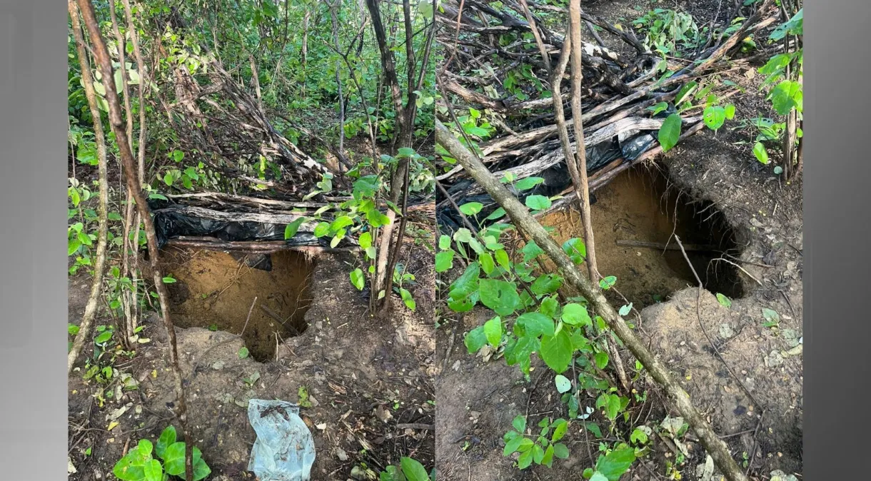 Polícia encontra esconderijo usado por fugitivos de presídio federal de Mossoró