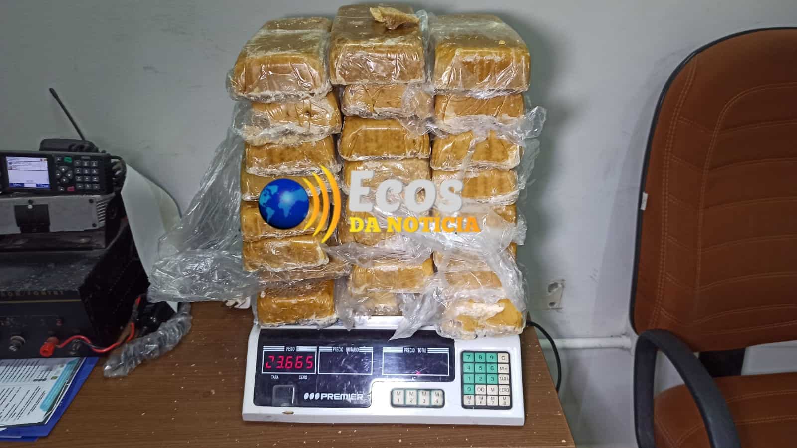 Polícia Militar apreende 23 kg de droga em propriedade rural de Porto Acre