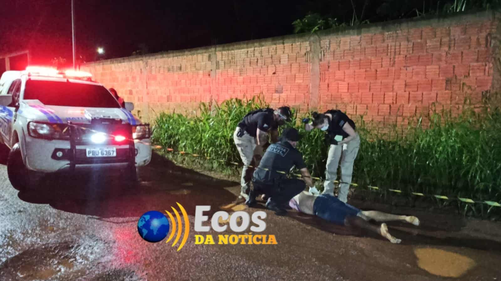 Jovem é abordado por criminosos e executado com tiros na cabeça e nas costas no bairro Belo Jardim