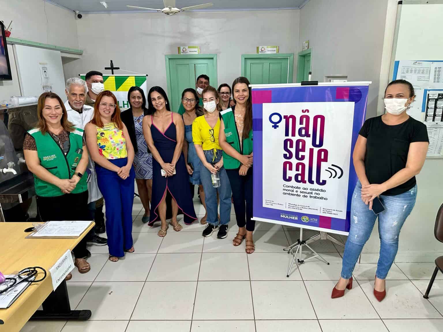 Secretaria da Mulher visita Centro de Atenção Psicossocial durante campanha Não se Cale