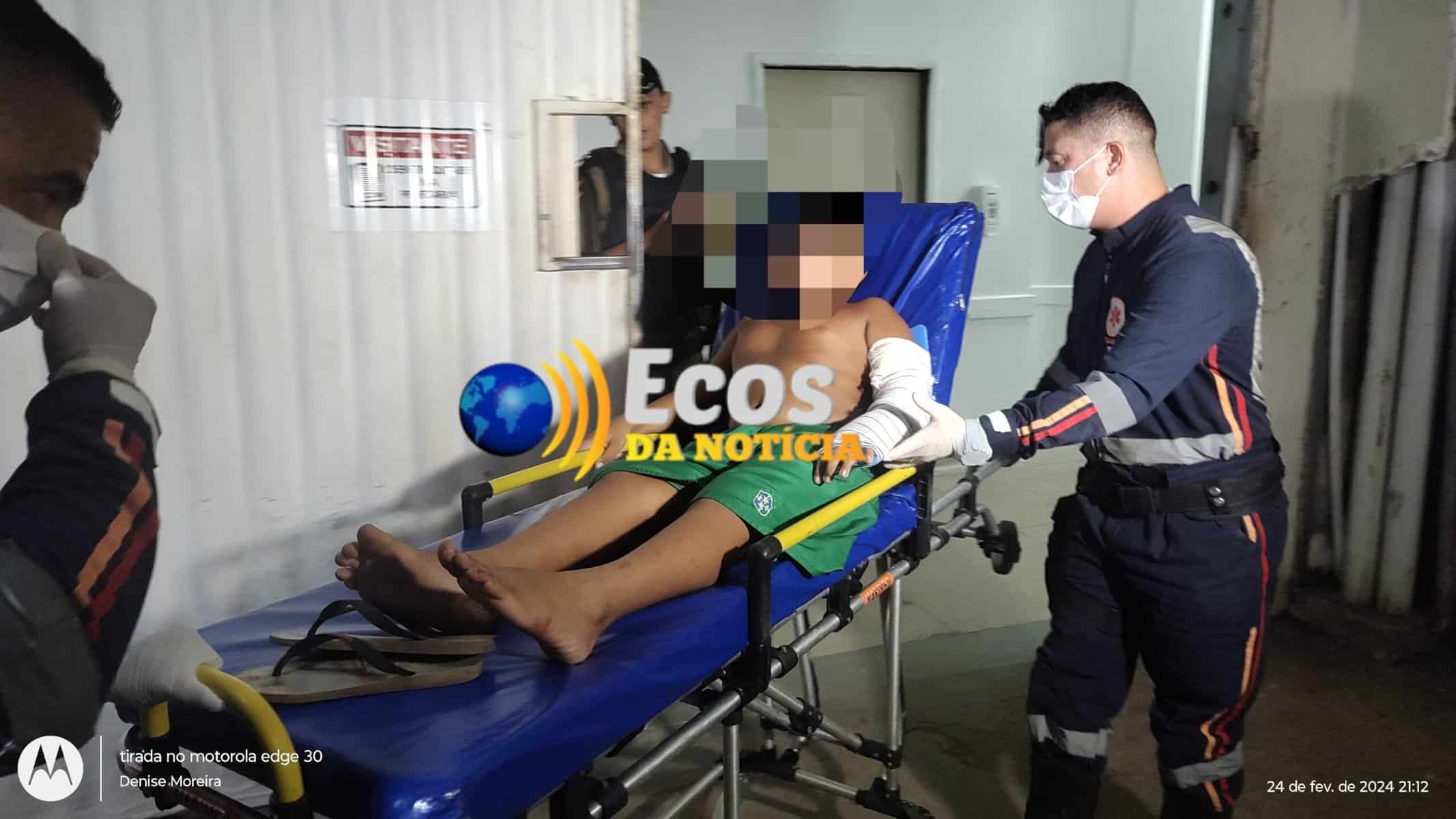 Criminosos passam atirando e atinge criança e grávida se machuca no bairro Triângulo