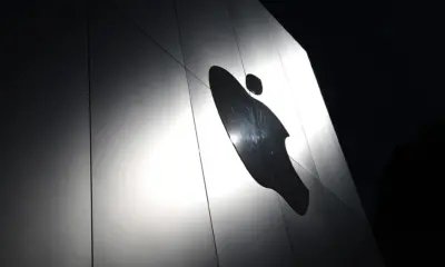 Logo da Apple em uma loja em San Francisco (Bloomberg)