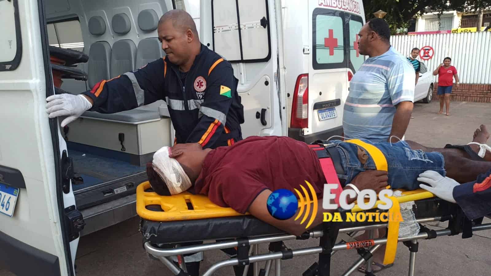 Bebedeira e discussão entre amigos termina com um ferido com tijolada na cabeça