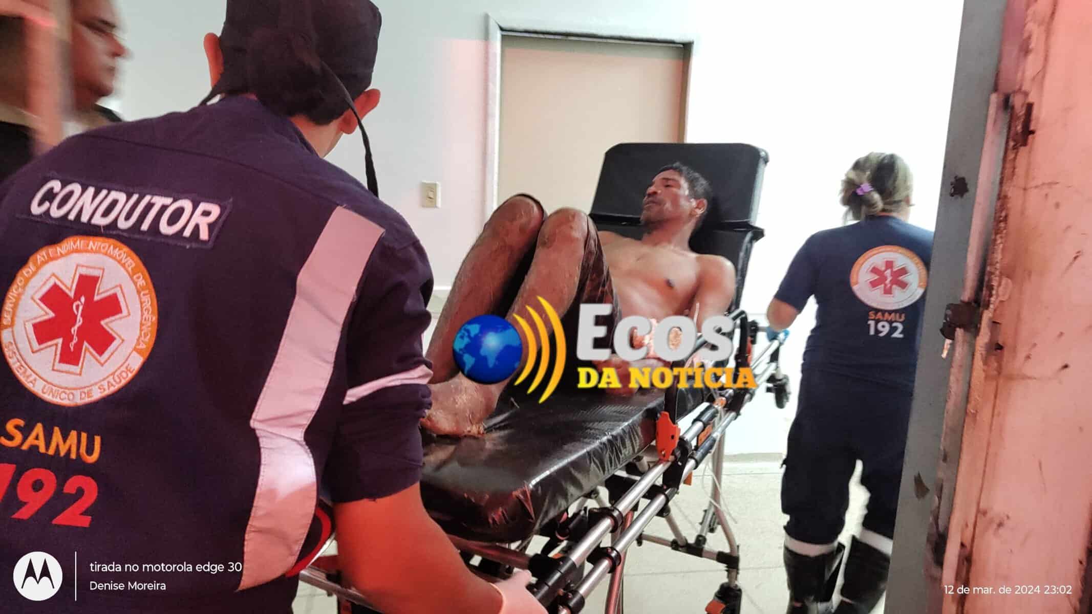 Homem é agredido à golpes de ripa, após ser acusado de roubo no bairro da Paz, em Rio Branco