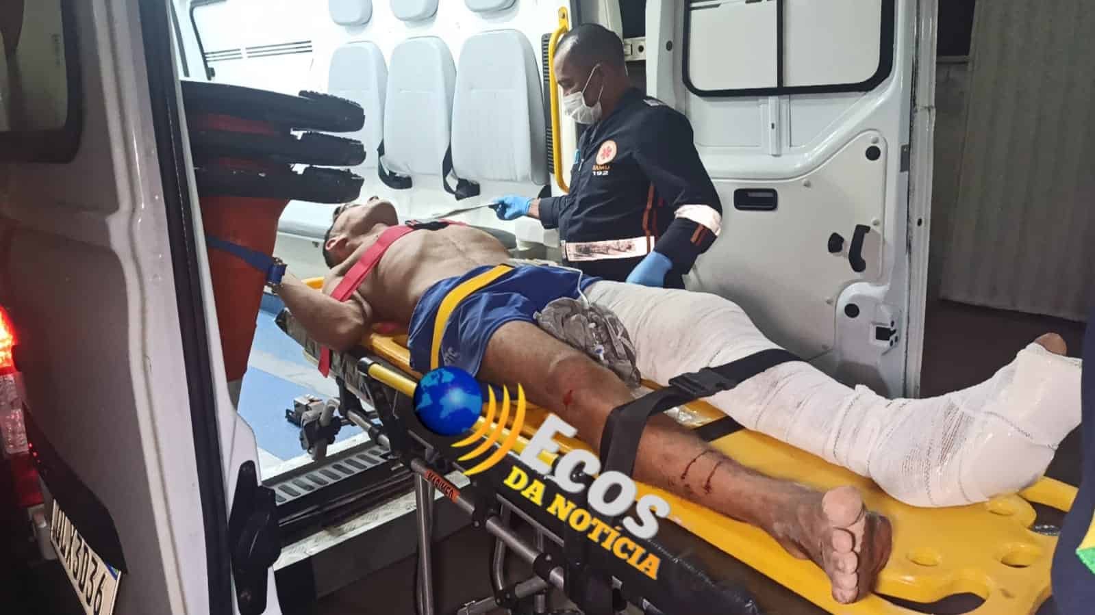 Bandido é ferido com um tiro e outro preso após tentativa de roubo em casa em construção