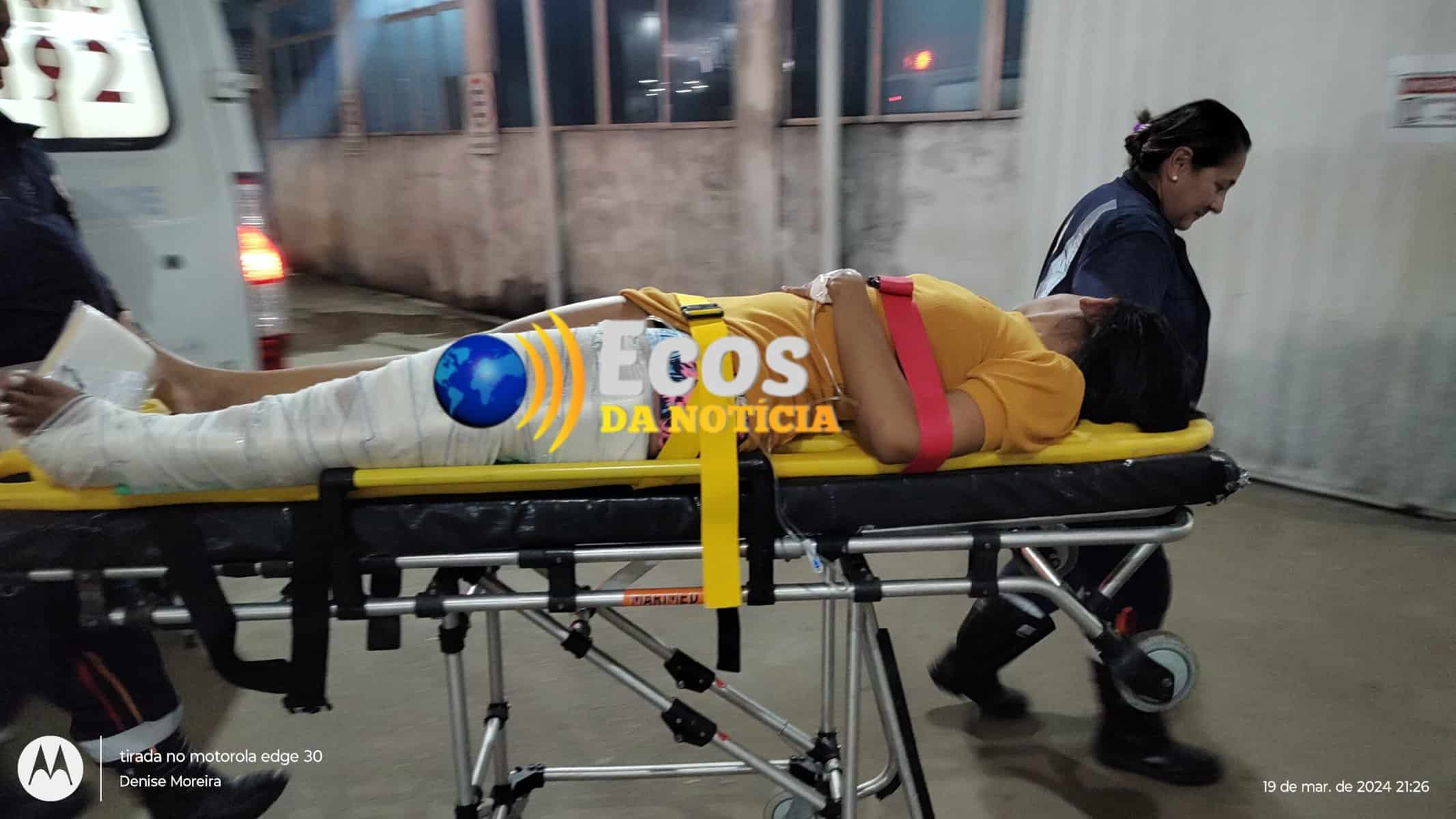 Estudante sofre acidente após tentativa de assalto no bairro Doca Furtado em Rio Branco