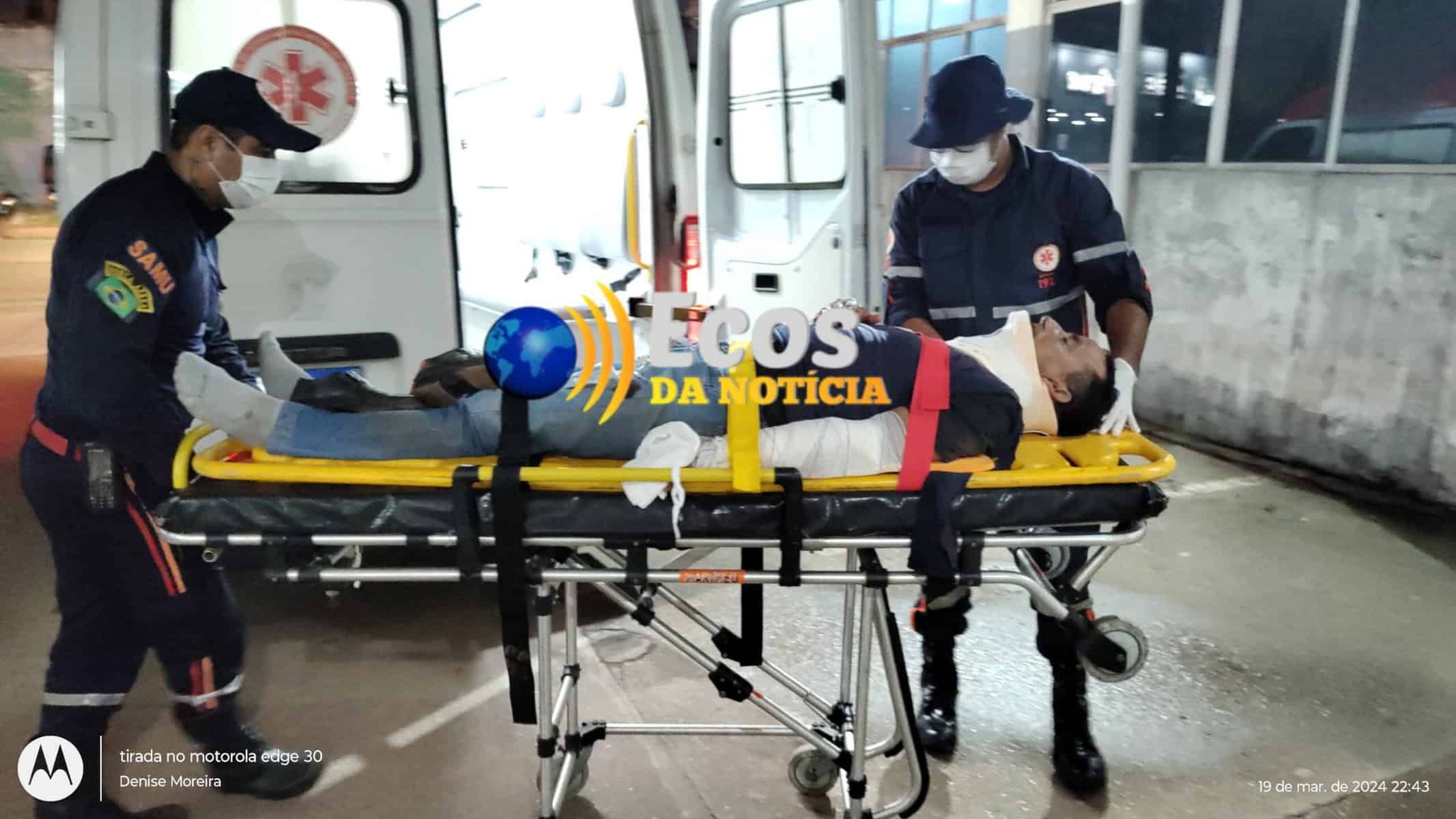 Homem fica ferido após cair de moto na BR 364, 2°  Distrito de Rio Branco