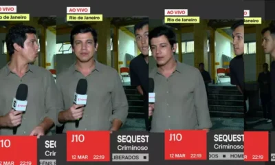 globonews01-1h7lf50pcyj3p O repórter Marcelo Bruzzi no momento da interrupção do 'ao vivo' no telejornal da GloboNews
Foto: Reprodução/TV