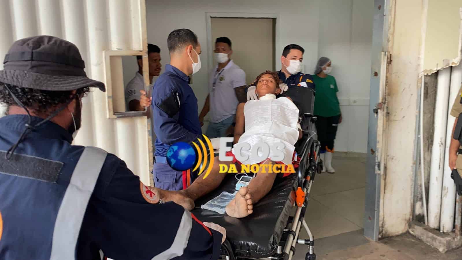 Morador em situação de rua é ferido com facada no pescoço e vai parar no Pronto-Socorro