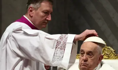 Papa Francisco no Vaticano
28/3/2024 REUTERS/Guglielmo Mangiapane
